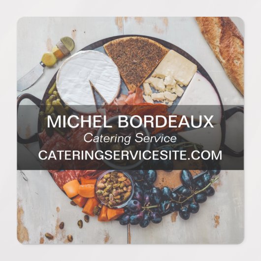 ケータリングサービスご注文ありがとうございます ラベル (デザイン1)