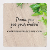 ケータリングサービスご注文ありがとうございます ラベル (デザイン2)