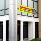 ケータリングサービスカスタムバナー 横断幕 (ビルの外側)