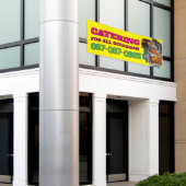 ケータリングサービス カスタムバナー 横断幕 (ビルの外側)