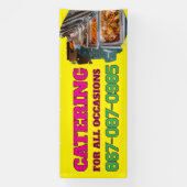 ケータリングサービス カスタムバナー 横断幕 (縦)