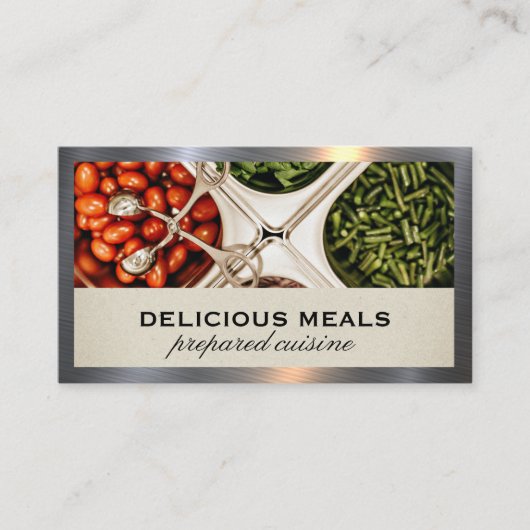 ケータリングサービス | シェフ | サラダバー 名刺 (正面)