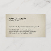 ケータリングサービス | シェフ | 生鮮食品 名刺 (裏面)