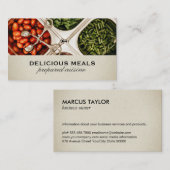 ケータリングサービス | シェフ | 生鮮食品 名刺 (正面/裏面)