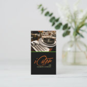 ケータリングサービス、食べ物、パーティープランナー 名刺 (スタンド正面)