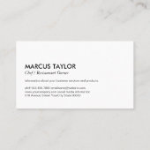 ケータリングサービス | 食品パターン 名刺 (裏面)