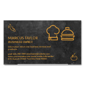 ケータリングサービス | 食品産業 | シェフ マグネット名刺 (正面)