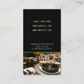 ケータリングサービス、食品、パーティープランナー 名刺 (裏面)