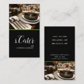 ケータリングサービス、食品、パーティープランナー 名刺 (正面/裏面)