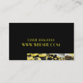 ケータリングサービス、食品、ベーカリー名刺 名刺 (裏面)