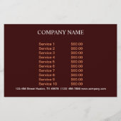 ケータリングサービスdeliショップイタリアンフードピザ チラシ (裏面)