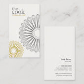 ケータリングシェフウィスク，料理 名刺 (正面/裏面)