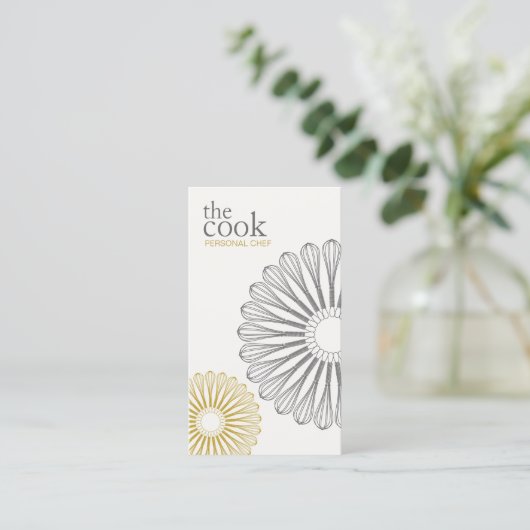 ケータリングシェフウィスク，料理 名刺 (スタンド正面)