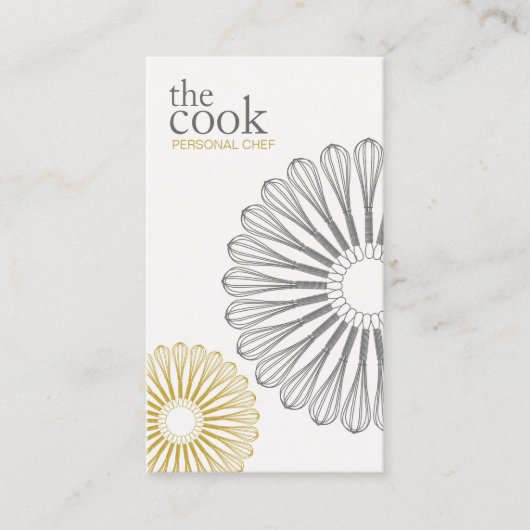 ケータリングシェフウィスク，料理 名刺 (正面)