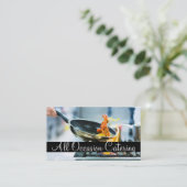 ケータリングシェフウェディングプランナーレストラン 名刺 (スタンド正面)