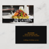 ケータリングシェフウェディングプランナーレストラン 名刺 (正面/裏面)