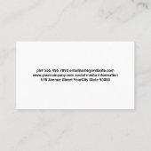 ケータリングシェフロゴ |食品スプレッド 名刺 (裏面)