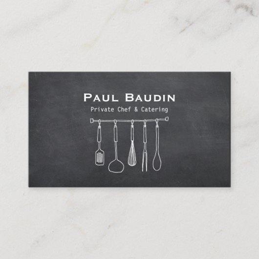 ケータリングシェフ料理器 名刺 (正面)