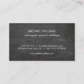 ケータリングシンプルビジネス用カトラリーロゴ、シェフ 名刺 (裏面)