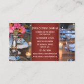 ケータリングバーテンイベントシェフ名刺 名刺 (裏面)