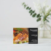 ケータリングバーベキューチキンインブラック 名刺 (スタンド正面)