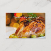 ケータリングバーベキューチキンインブラック 名刺 (裏面)