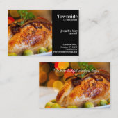 ケータリングバーベキューチキンインブラック 名刺 (正面/裏面)