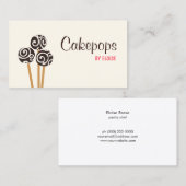 ケータリングパティシシェフベーキングケポップスデザートクリーム 名刺 (正面/裏面)