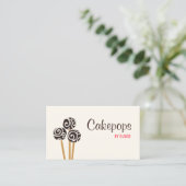 ケータリングパティシシェフベーキングケポップスデザートクリーム 名刺 (スタンド正面)