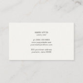 ケータリングパティシシェフ転がのピンキュートレトロベーカーズ 名刺 (裏面)