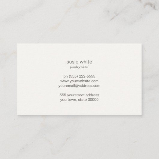 ケータリングパティシシェフ転がのピンキュートレトロベーカーズ 名刺 (裏面)