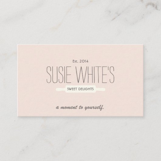 ケータリングパティシシェフ転がのピンキュートレトロベーカーズ 名刺 (正面)