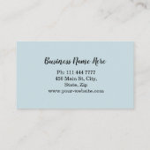 ケータリングパーソナライズされたシェフ 名刺 (裏面)