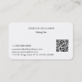 ケータリングパーソナライズされた業 名刺 (裏面)