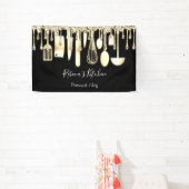 ケータリングパーソナルシェフキッチンゴールデン用品 横断幕 (インサイチュ)