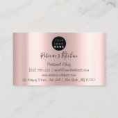 ケータリングパーソナルシェフキッチンナイフバラドリップ 名刺 (裏面)