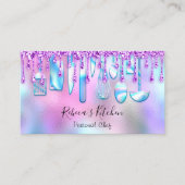 ケータリングパーソナルシェフキッチンナイフホログラフィック 名刺 (正面)