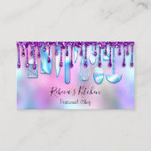 ケータリングパーソナルシェフキッチンナイフ紫 名刺 (正面)