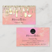 ケータリングパーソナルシェフキッチンナイフ黄金のドリップス 名刺 (正面/裏面)