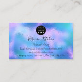 ケータリングパーソナルシェフキッチンナイフ黄金ブルー 名刺 (裏面)