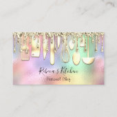 ケータリングパーソナルシェフキッチン金ゴールド器具 名刺 (正面)