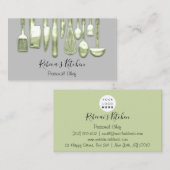 ケータリングパーソナルシェフレストラングリーングレー 名刺 (正面/裏面)