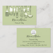 ケータリングパーソナルシェフレストラングリーンミント 名刺 (正面/裏面)