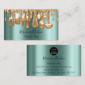 ケータリングパーソナルシェフレストランドリップバラグリーン 名刺 (正面/裏面)