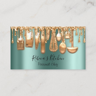 ケータリングパーソナルシェフレストランドリップバラグリーン 名刺