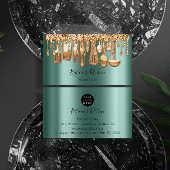 ケータリングパーソナルシェフレストランドリップバラグリーン 名刺