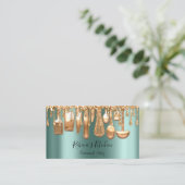 ケータリングパーソナルシェフレストランドリップバラグリーン 名刺 (スタンド正面)