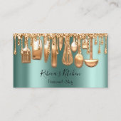 ケータリングパーソナルシェフレストランドリップバラグリーン 名刺 (正面)