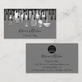 ケータリングパーソナルシェフレストランドリップブラックドリップ 名刺 (正面/裏面)