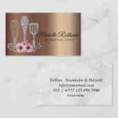 ケータリングパーソナルシェフレストランドリップブロンズ 名刺 (正面/裏面)